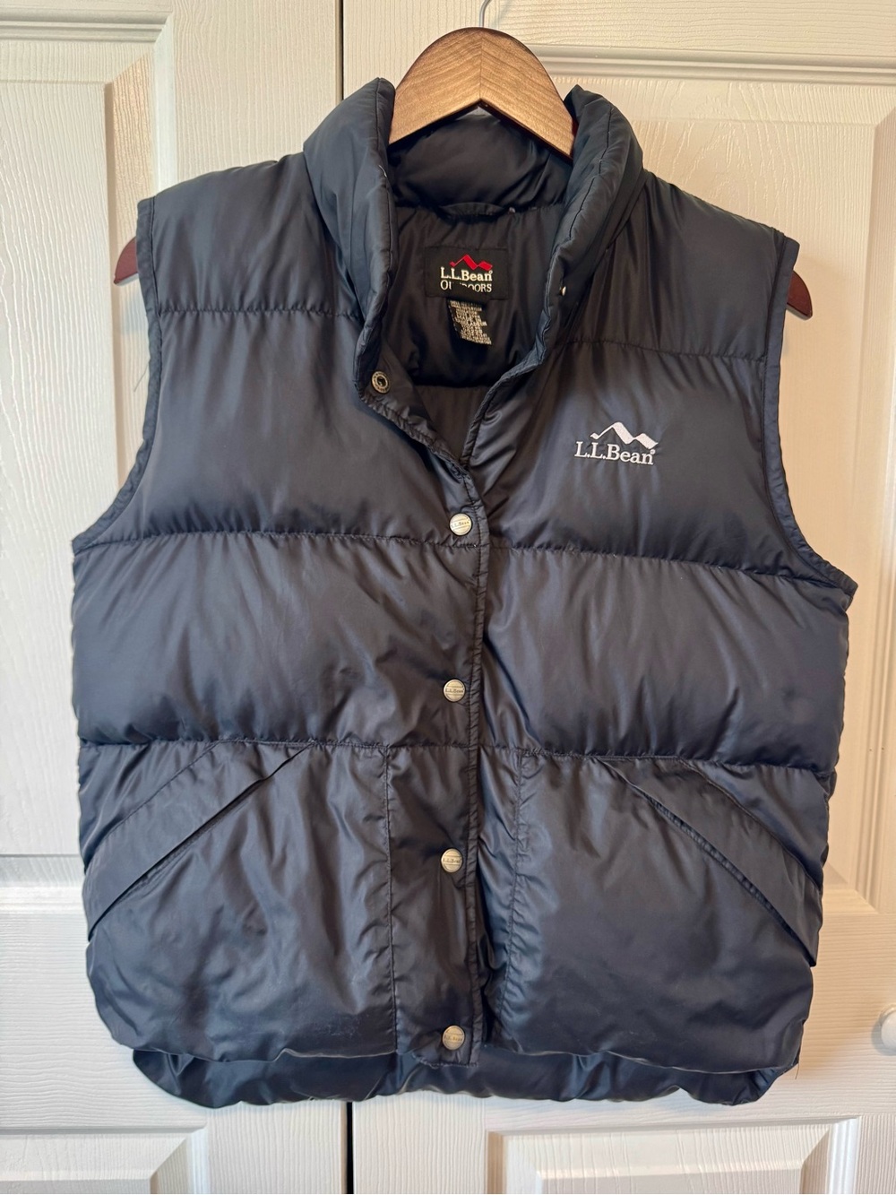 Vintage L.L. Bean Black Goose Down Puffer Vest - Women's Size Small